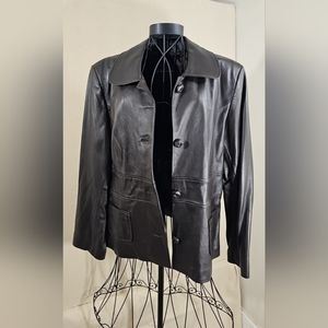 Terry Lewis leather jacket Medium brown